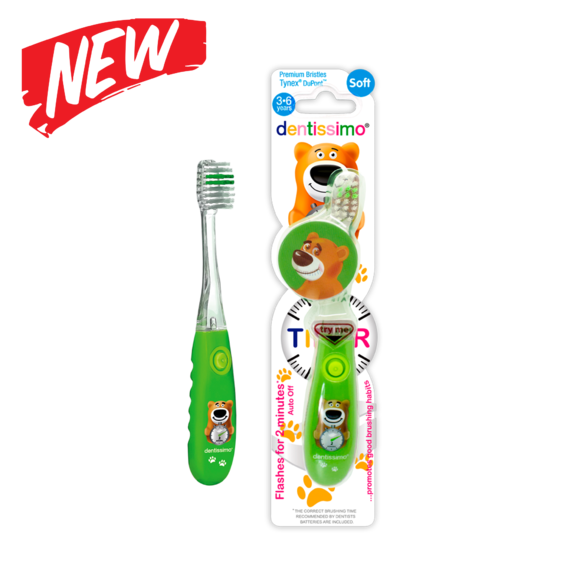 Зубна щітка Kids Timer 3-6  (зелена)